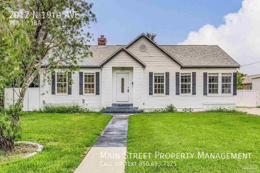 2012 N 19th AVE Pensacola, FL 32503 Main Street Property Management