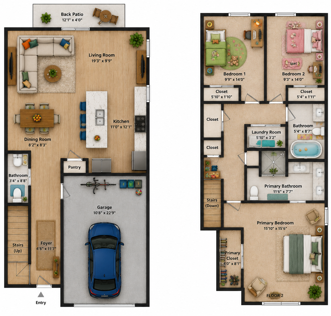3-Bedroom Floorplan C